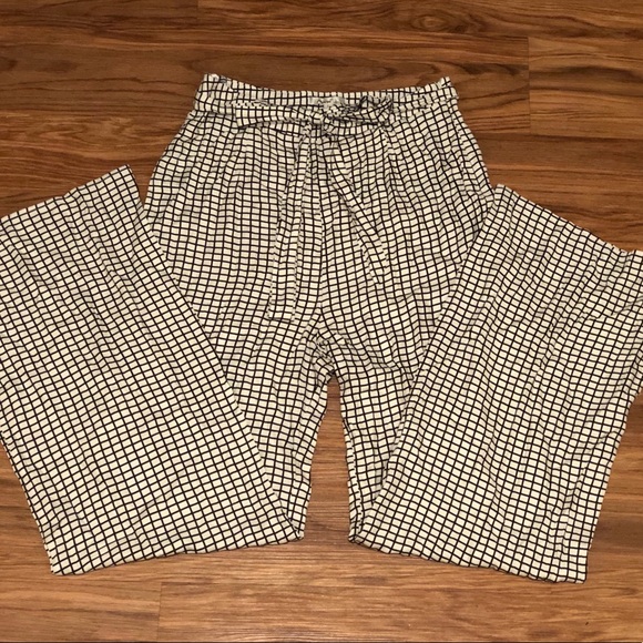 Papaya Pants - Black and white wide legged pants